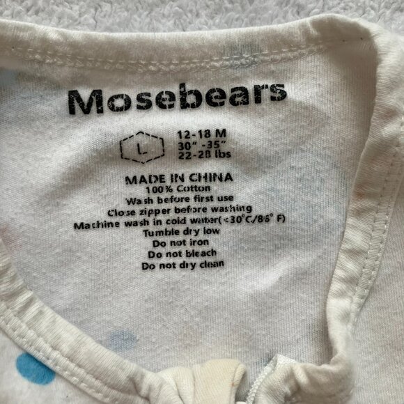 Mosebears Cotton Sleep Sack Bundle 12-18M | 2 Lightweight Unisex Sleep Bags GUC - Picture 11 of 16